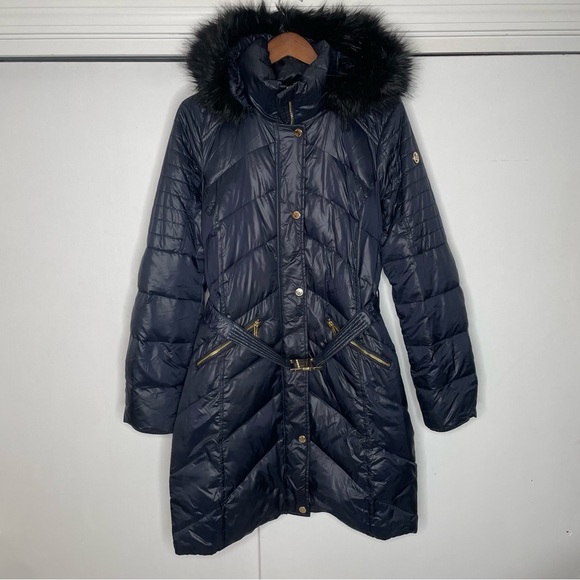 Michael Kors navy blue puffer jacket size Medium - Picture 9 of 14